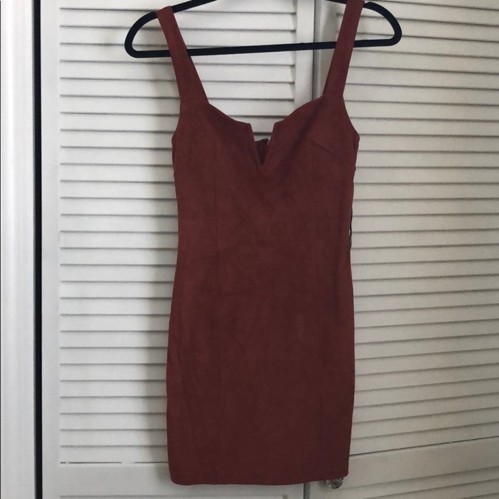 Forever 21 burnt orange bodycon dress